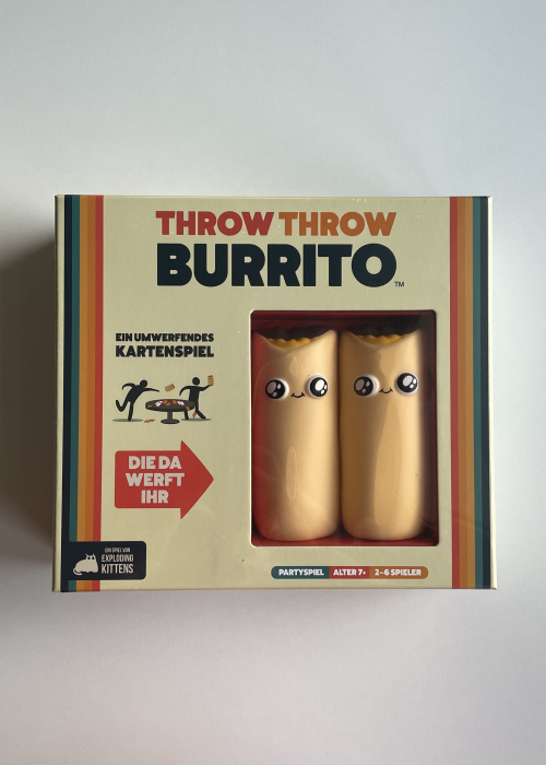 Throw Throw Burrito (2022 Edition) Party Game, Card Game, 2-6 Players, From 7+ Years, 15+ Minutes Playing Time, German Language